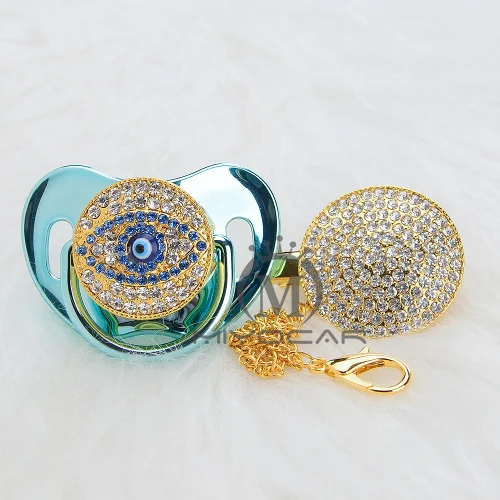 AEYE-10 6-18M MIYOCAR BLING, Золотая, серебряная, сглаза, соска-пустышка и клипса, уникальный дизайн для ребенка, SGS сертификат, безопасный и уникальный AEYE - Цвет: AEYE-10 6-18M