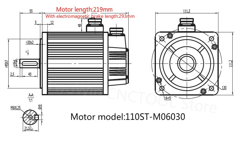 Высокое качество 1.8KW серводвигатель переменного тока 110ST-M06030 6N. M 3000 об/мин двигатель переменного тока+ парные водитель серводвигателя+ 3 М Кабель для программирования в комплекте комплекты для мотора