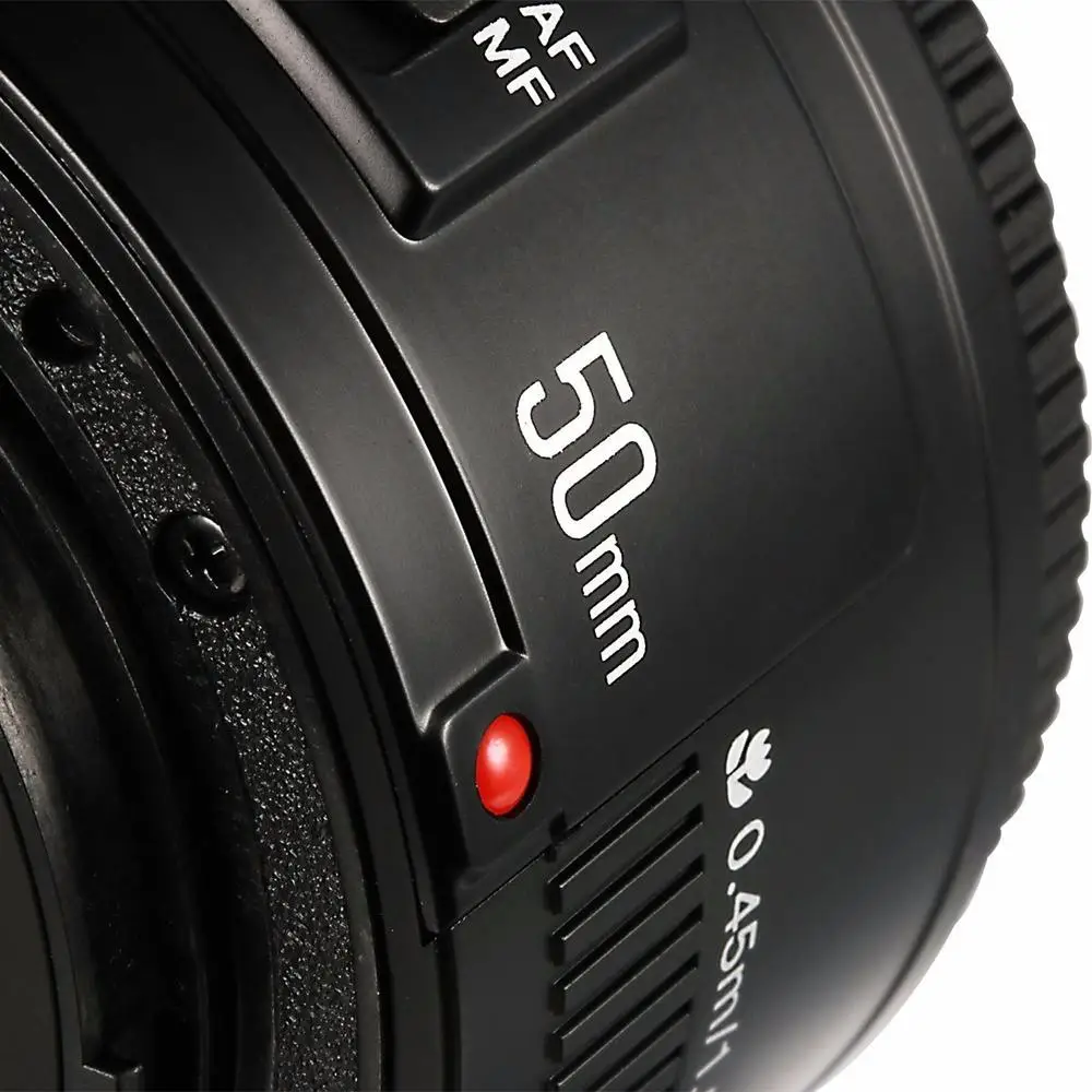 YONGNUO YN50mm YN50 F1.8 объектив камеры EF 50 мм AF MF диафрагма для Canon EOS Rebel T6 700D 750D 5D 6D Mark II IV 10D