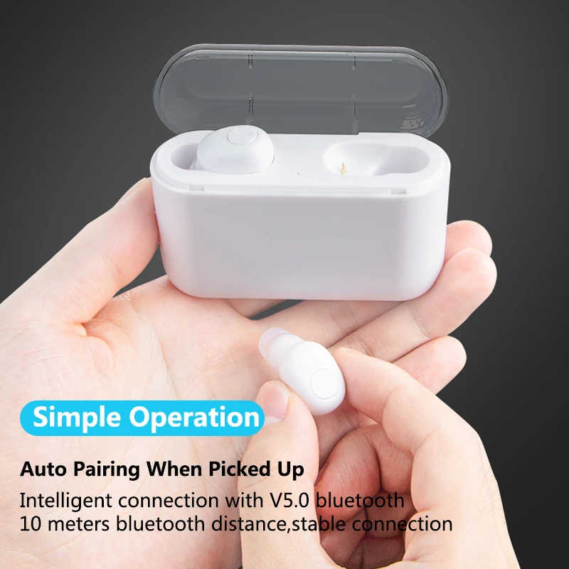 BL1 Bluetooth 5 0 Беспроводной наушники вкладыши TWS с спортивные гарнитуры громкой связи