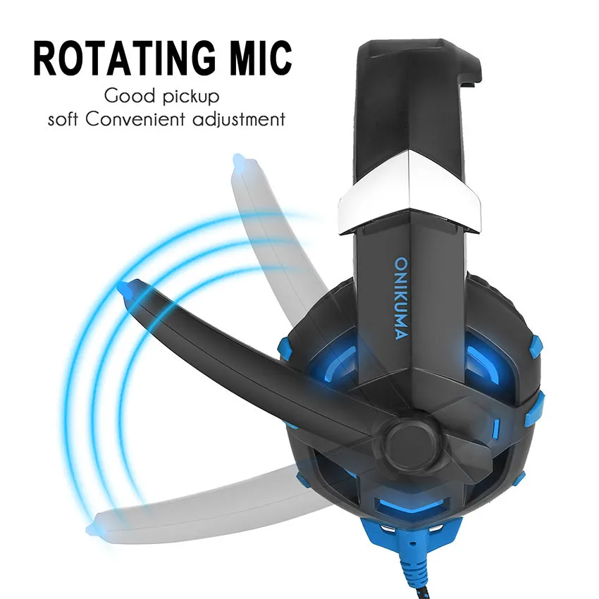 ONIKUMA K2 PC USB стерео игровая гарнитура casque 7 1 Канальные проводные наушники с