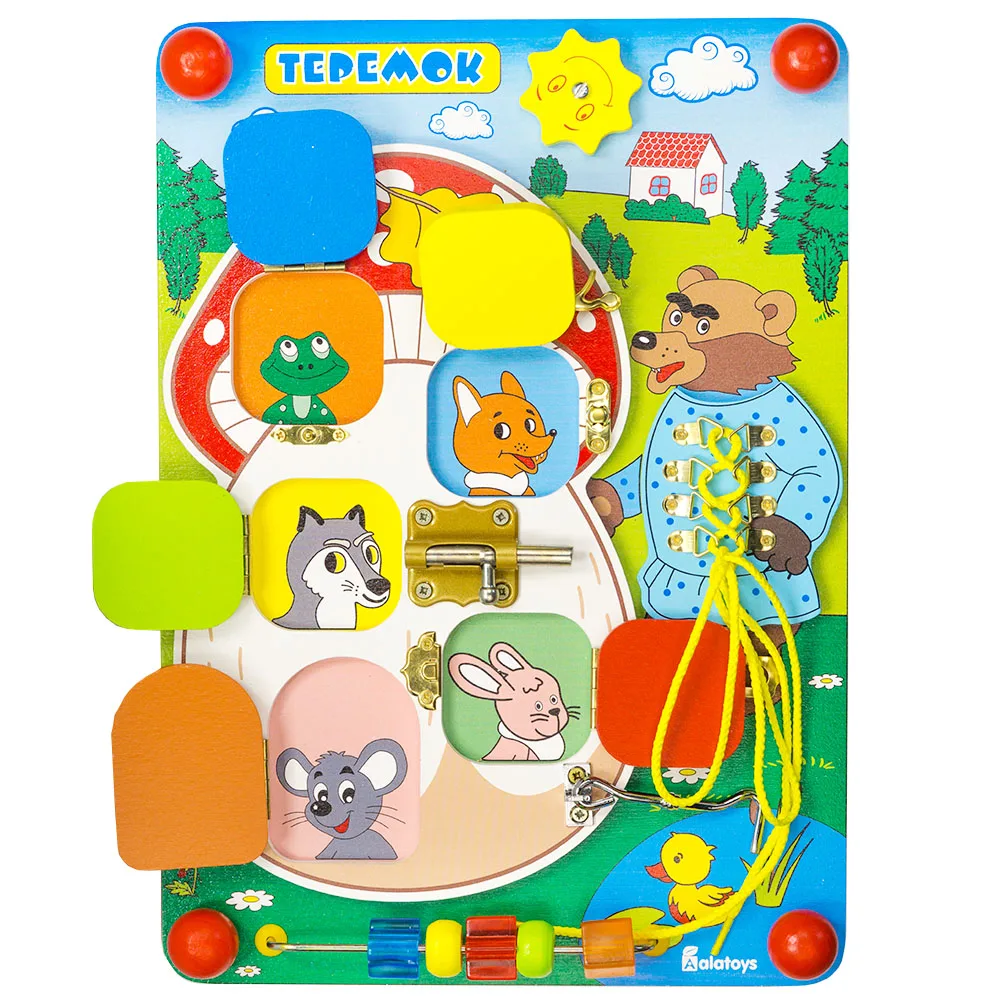 Бизиборд &quotТеремок&quot Alatoys. Размер доски 35см*25см|puzzle|toy puzzlepuzzle toy |