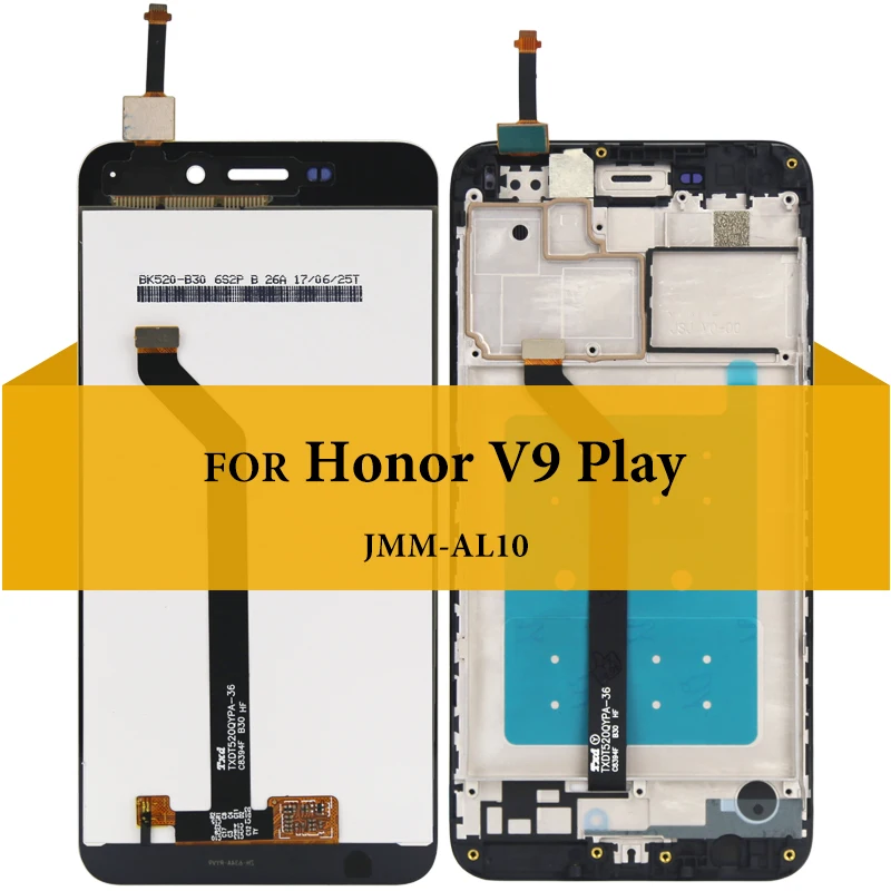 Запасная часть для телефона Huawei Honor V9 Play зеркальный ЖК экран 5 2 дюйма черный белый