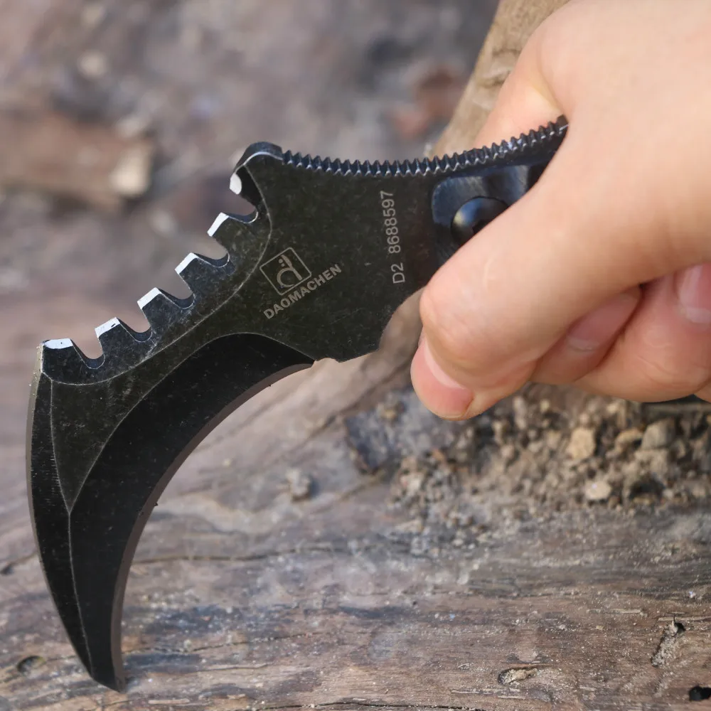 На Открытом Воздухе Тактический Karambit Выживание ножа кемпинга охота коготь ножи