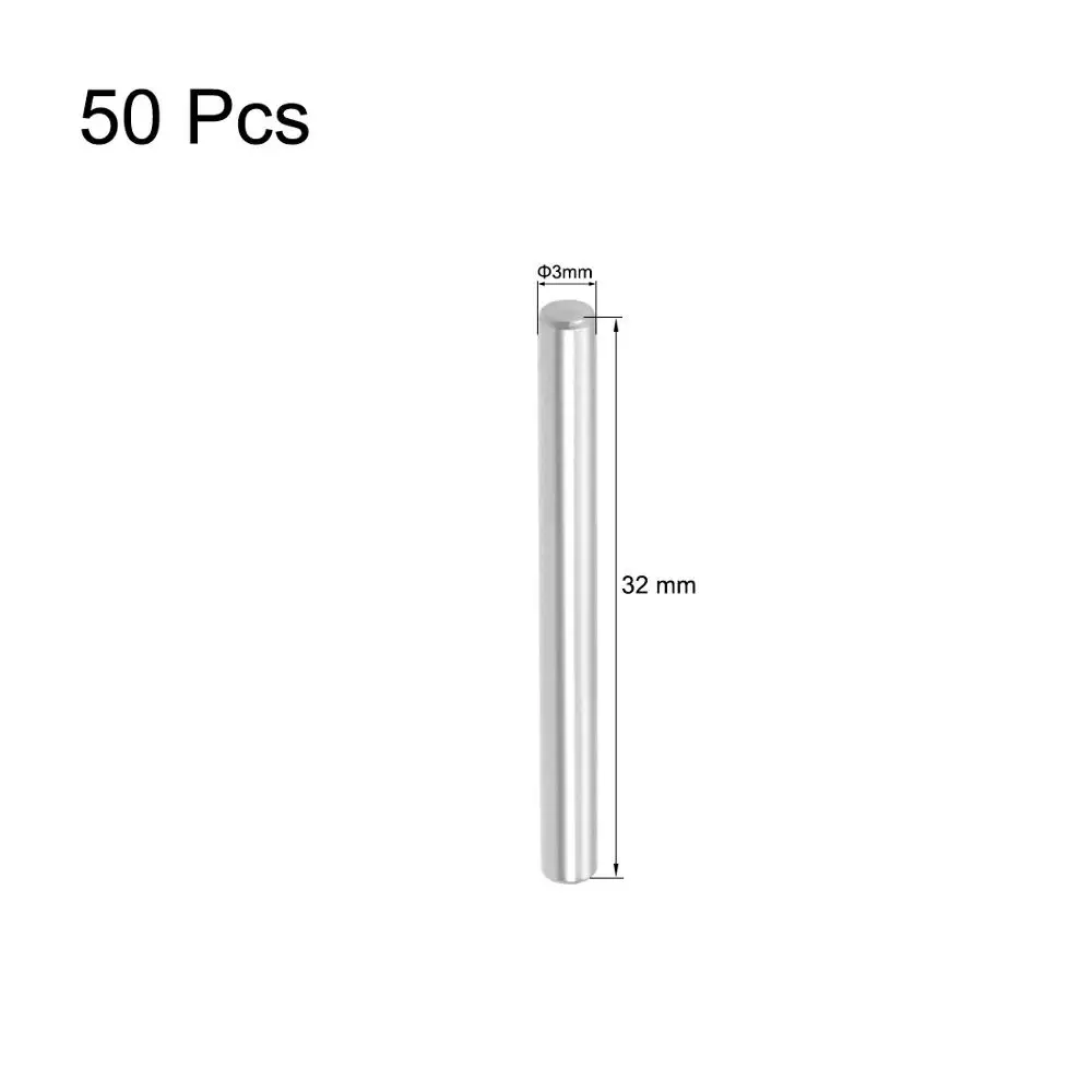 UXCELL 50 шт дюбель шпильки 3x30/3x32/3x35/4x20 мм 304 Нержавеющая сталь полка опорный штырь