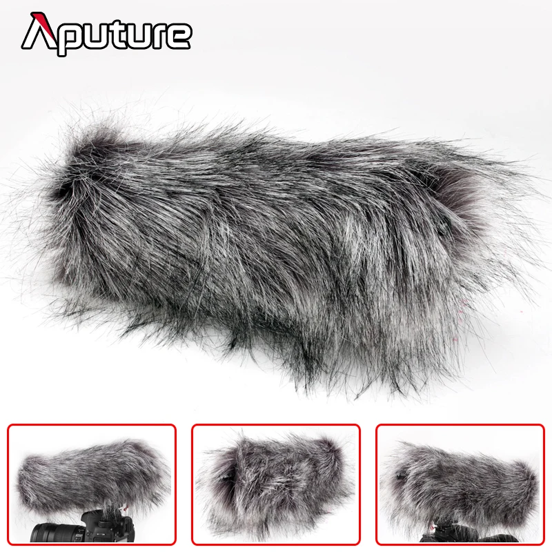 Aputure Shotgun Микрофон Ветер экрана Пушистый Лобовое Стекло стекло Для V-вход для
