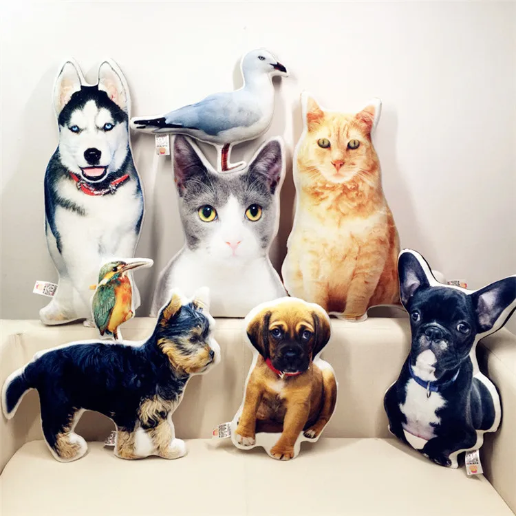 New Hot Photo customization DIY cushions Creative gift dogs pillow Plush Toys Dolls Stuffed Animal cushion Sofa Car Decorative