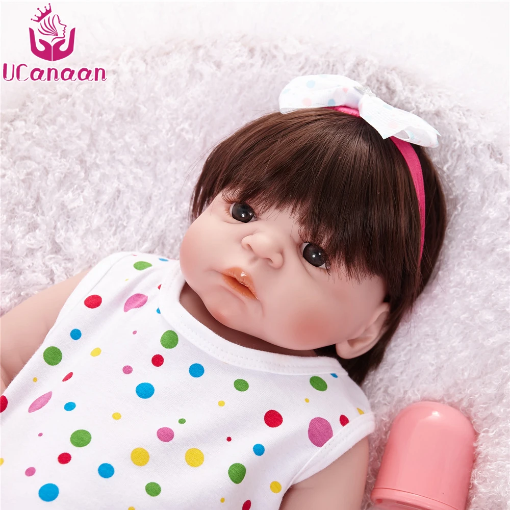 UCanaan/55 см Baby Alive Куклы новорожденных Reborn Doll Дети игрушечные лошадки силиконовые