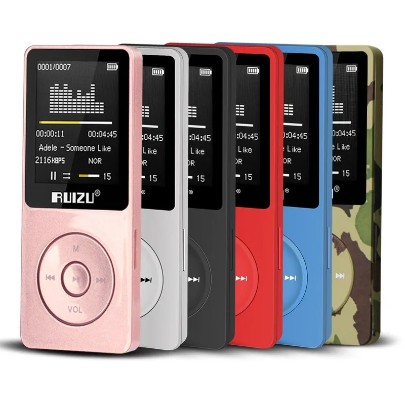 Английская версия MP3 плеер Ультратонкий 8 ГБ хранения и 1 дюймов Экран может