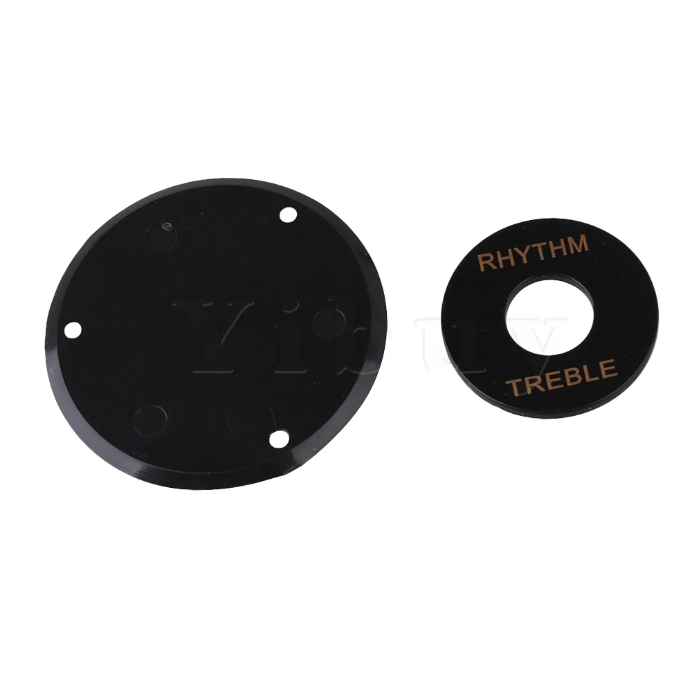 

Yibuy 10Piece Black 2.4mm Thick Plastic Guitar Pickguard Scratchplate Covers
