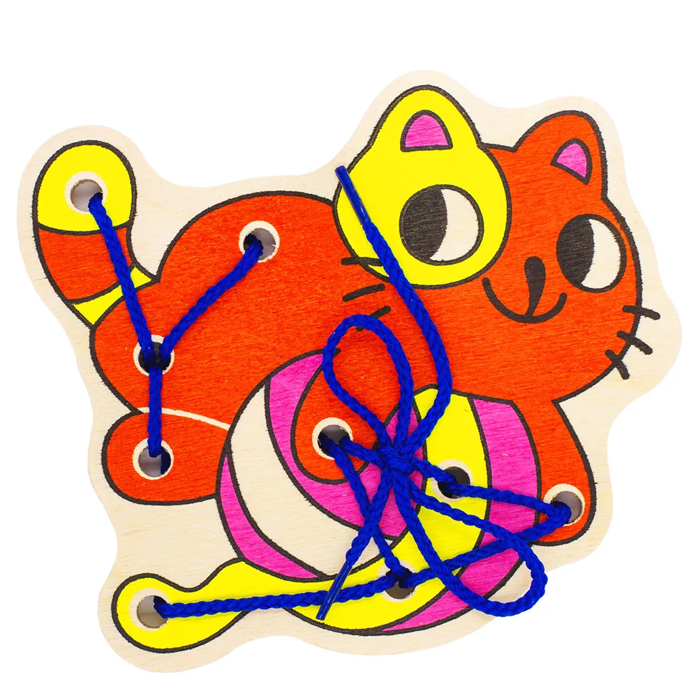 Шнуровка &quotКот&quot Alatoys SHN04|toy puzzle|puzzle toypuzzle 4 |