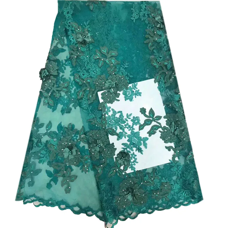 HFX High Quality 3D Lace Wine Embroidered Beaded Tulle Fabric African Wedding With StonesX945-1 | Дом и сад