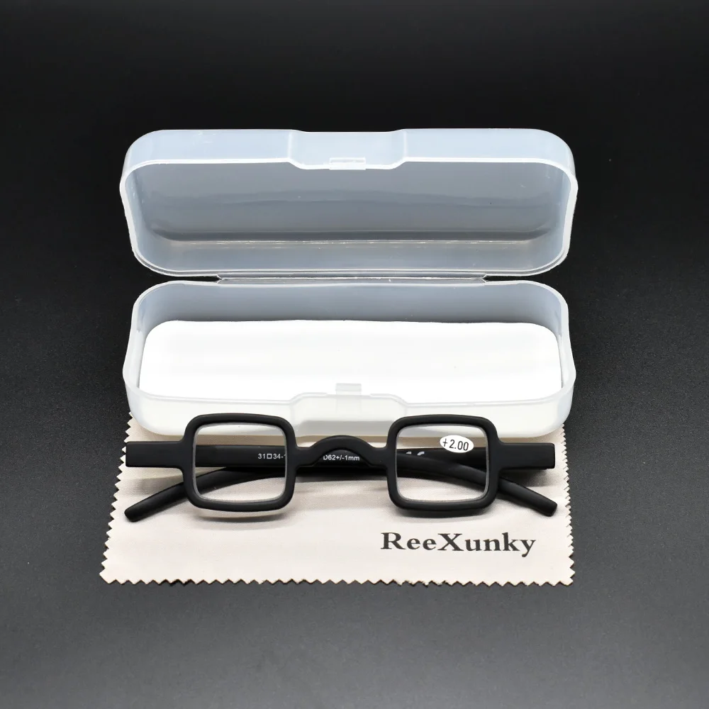 Квадратные очки для чтения ReeXunky Оптическая лупа с пластиковой коробкой
