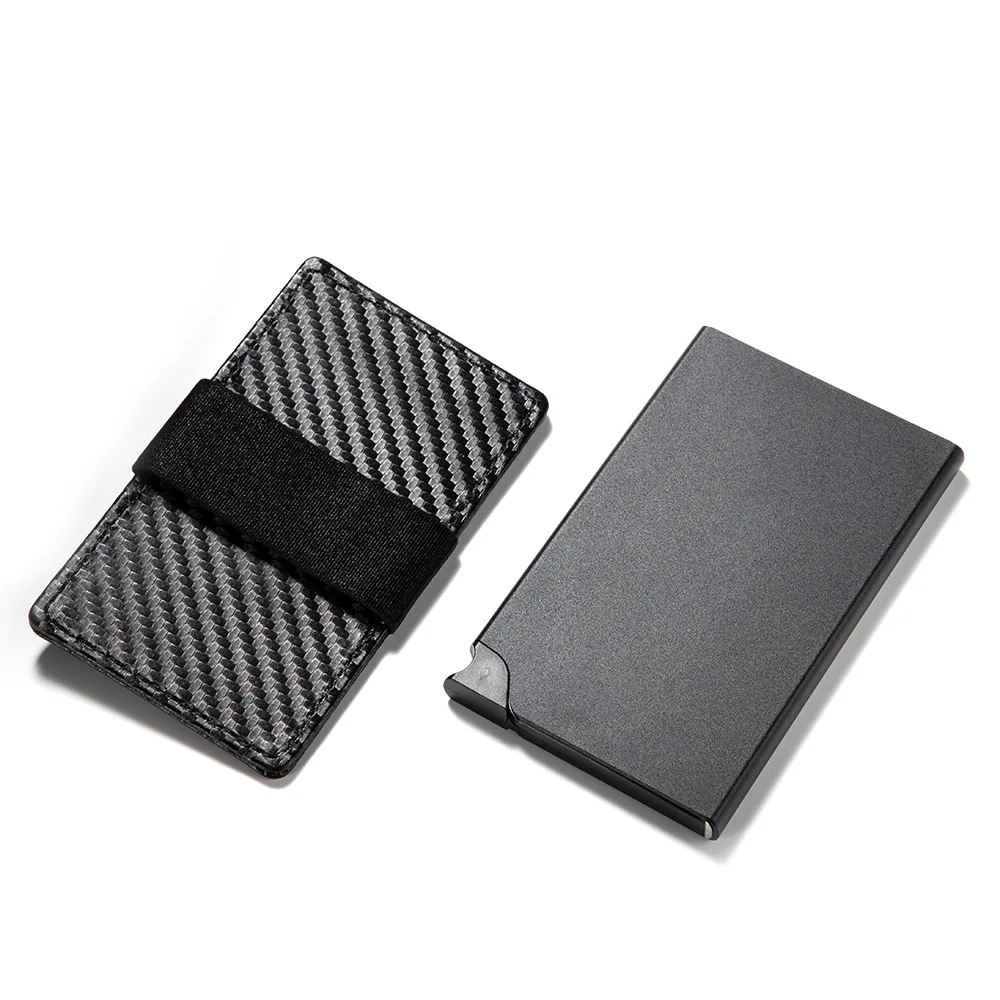 Casekey RFID мужской кожаный кошелек для карт на молнии монет маленький тонкий