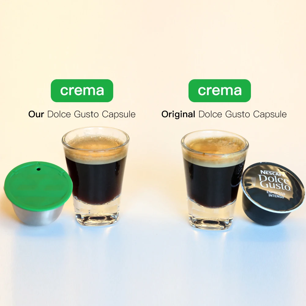 Нержавеющая сталь металла многоразовая 1 шт. Dolce Gusto капсулы силиконовая крышка