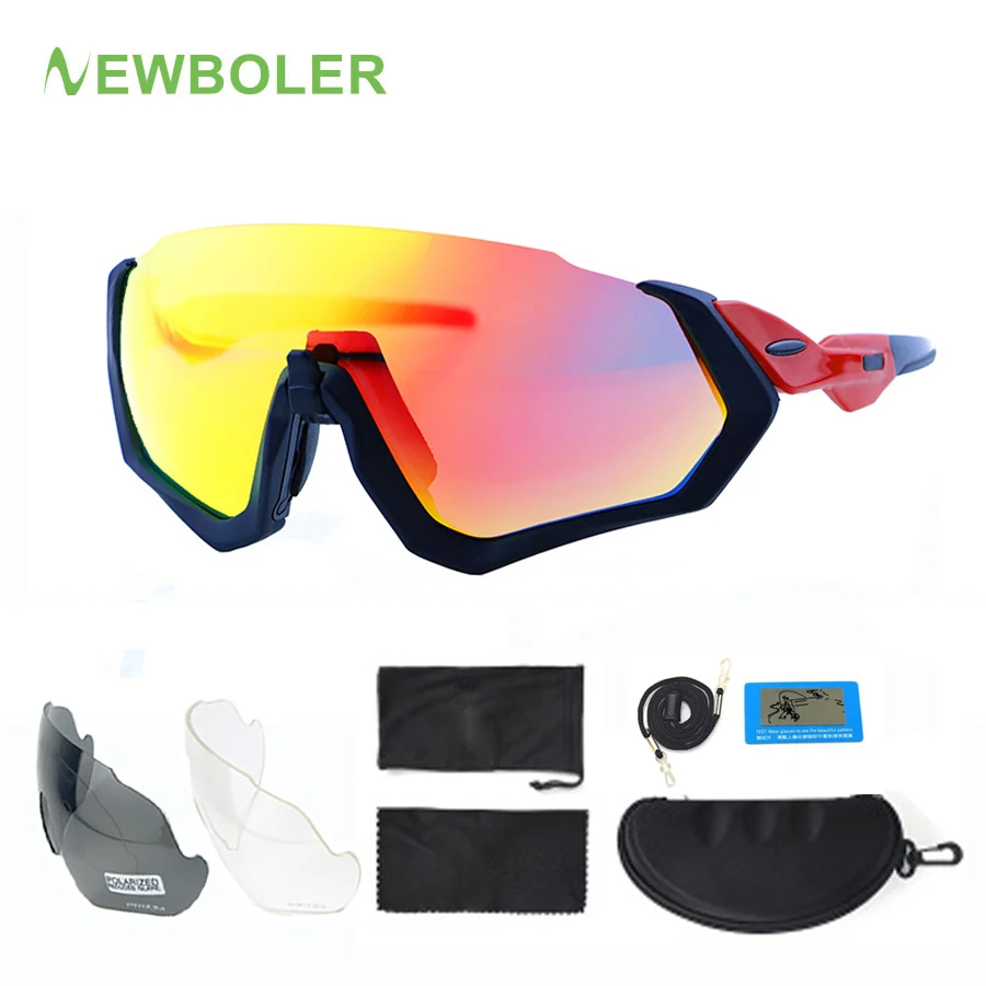 NEWBOLER поляризационные велосипедные очки MTB дорожный велосипед солнцезащитные на