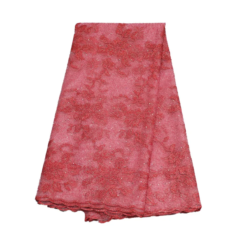 Beautiful Off White Color High Quality Nigerian Lace Fabrics For Wedding 2018 Latest African French Fabric with Rhinestones | Дом и сад