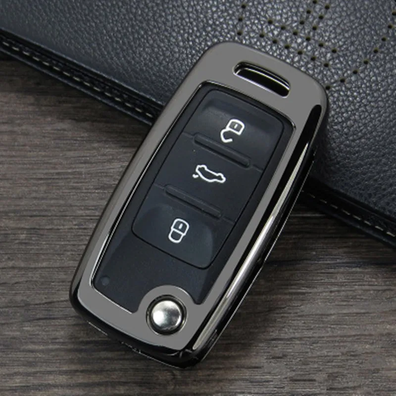 Чехол из цинкового сплава для автомобильного ключа VW Golf Bora Jetta POLO GOLF Passat Skoda Octavia A5