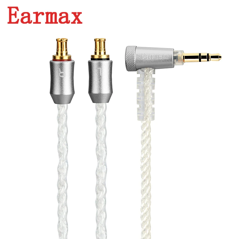 Кабель для наушников Earmax A2DC разъем 3 5 мм улучшенный аудиокабель с серебряным
