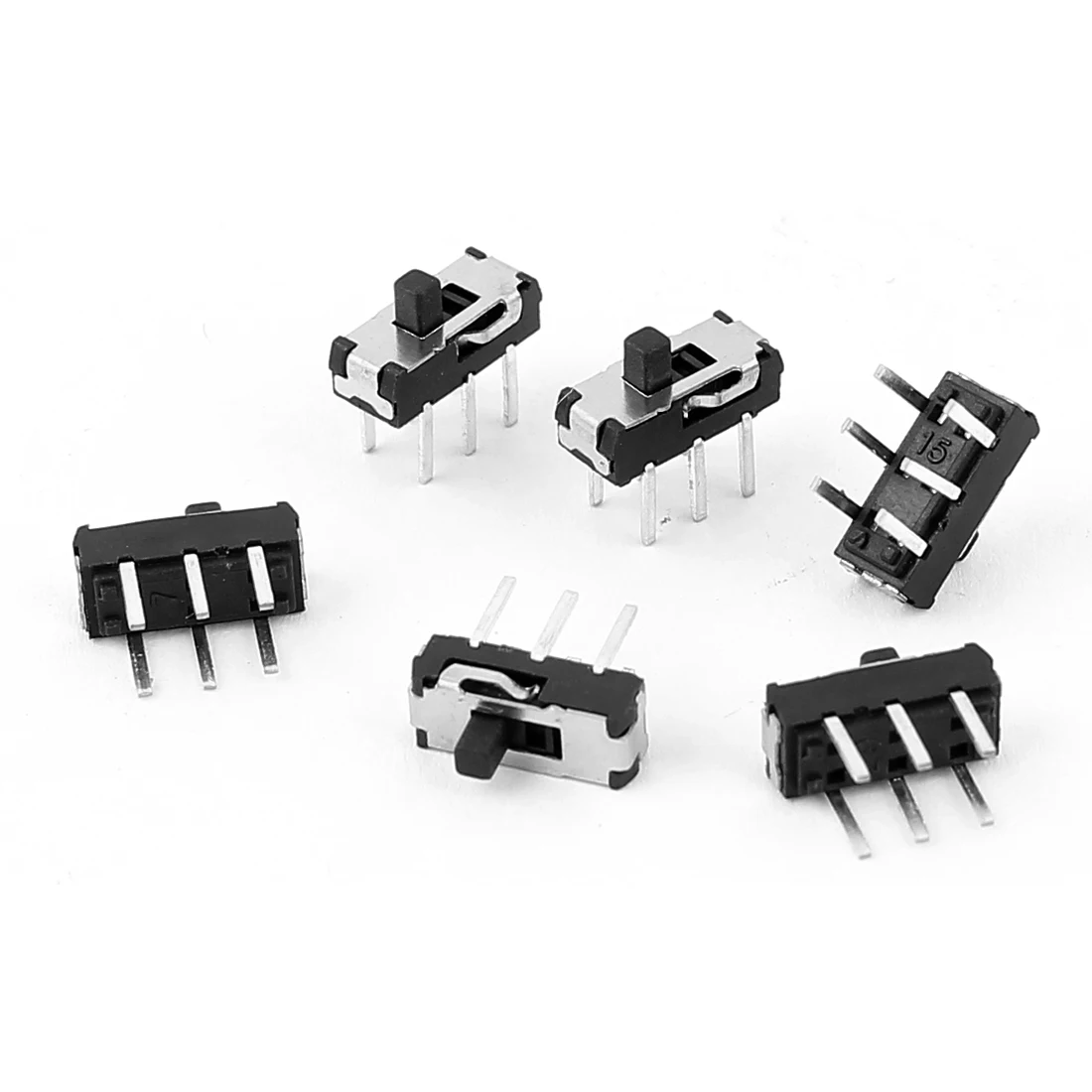 UXCELL 6 шт. 2 позиционный Dpdt 2P2t контактный Pcb панель Мини Вертикальный скользящий