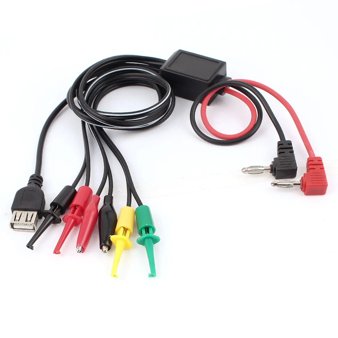 Тест зажим UXCELL крюк зонд кабель вилка типа банан для ремонта телефона с Usb