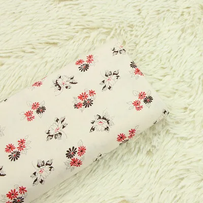 13 half meter cotton plain pulp fabric gilt flower pure cotton handmade DIY patchwork bag cloth B47 - Цвет: 13