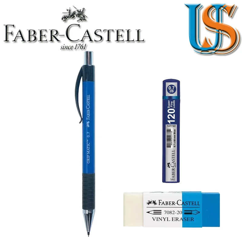 Faber Grip Matic 1319 0 7 механический карандаш + F. C. 127621 0.7X60 мм (120 шт в коробке) 188220 ластик