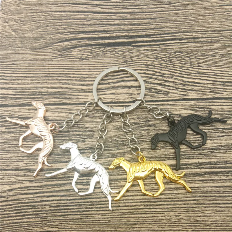 Брелок для ключей Whippet Модная бижутерия домашних животных женщин и