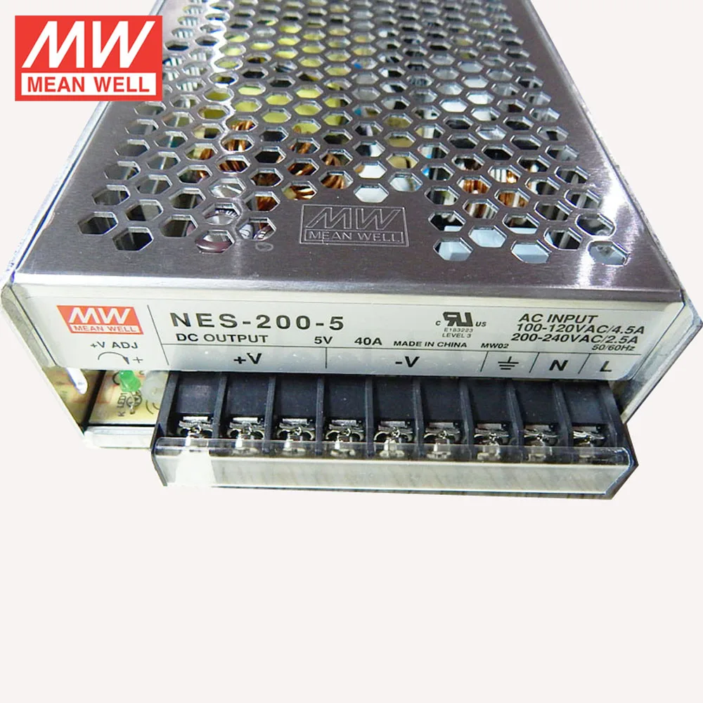 YIPINGLINK MEANWELL супер высокого качества NES 200 5 светодиодный индикатор питания дисплея