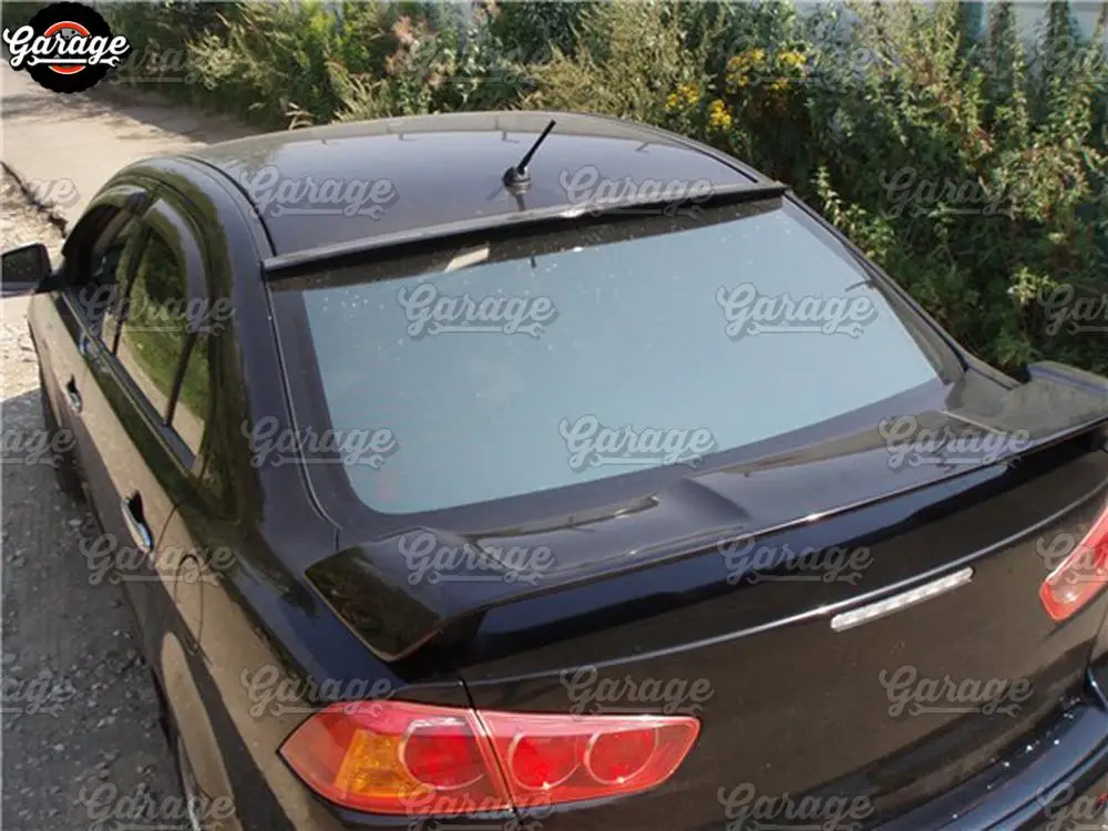 Спойлер на заднее стекло для Mitsubishi Lancer 10 2007-2015 АБС-пластик навес аэро литье