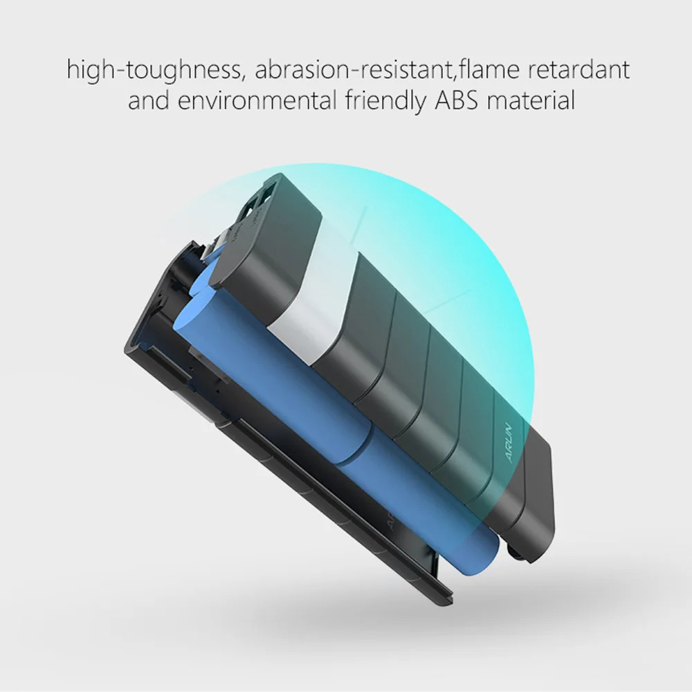ARUN 12500mah Power Bank External Battery PoverBank 2 USB Powerbank Portable Mobile phone Charger for Xiaomi MI iphone XS huawei | Мобильные