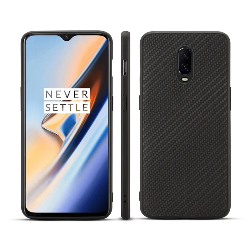 Для Coque чехол на Oneplus 6T s One Plus Задняя крышка оригинальный тонкий карбоновый нейлон