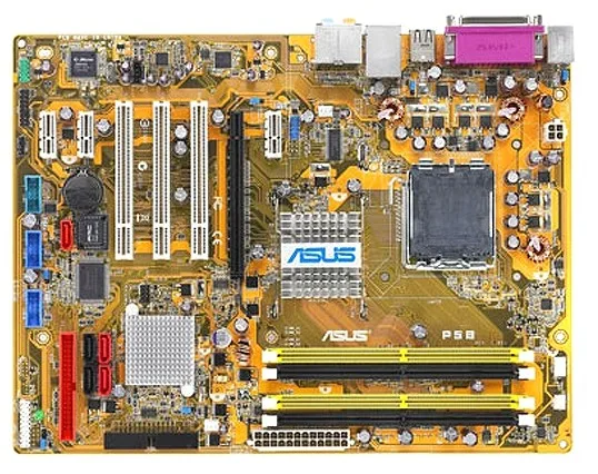 Оригинальная б/у материнская плата для ASUS P5B Поддержка LGA 775 2 * DDR2 поддержка 8G 4 SATA2
