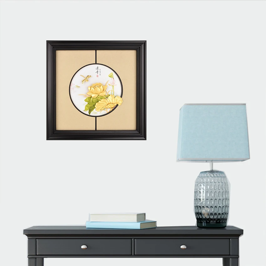 Традиционная китайская живопись искусственные цветы картины в рамке картина с