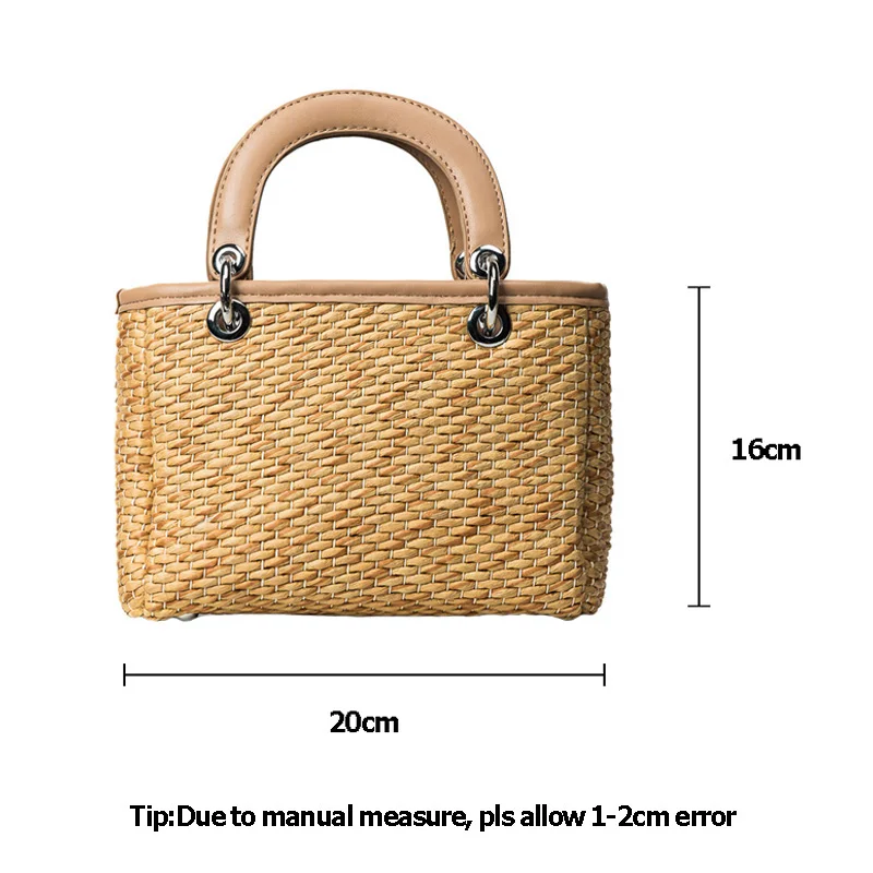 

INS Popular Women Handbag Summer Beach Straw Bags Fashion Lady Travel Shoulder Bag Lady Personality Weave Crossbody Bolsa SS3042