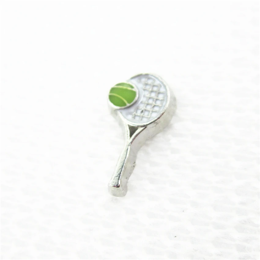 

Hot Selling 20pcs/lot Tennis Floating Charms Living Glass Memory Lockets Floating Charms DIY Jewelry Accessory
