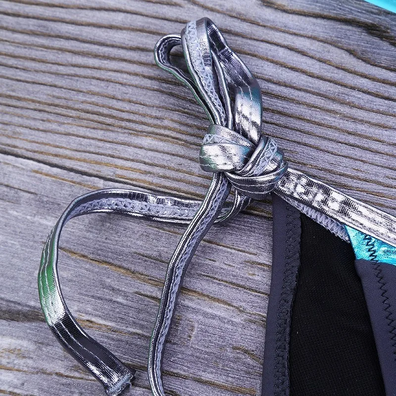 Пуш ап бикини 2019 галстук купальный костюм бразильский купальник сексуальный