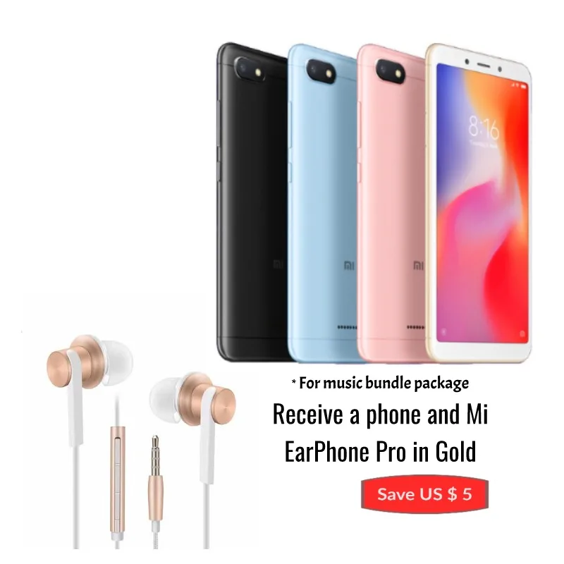 Xiaomi Redmi 6A глобальная версия 32 Гб rom 2 ram (новый и запечатанный)|Смартфоны| |