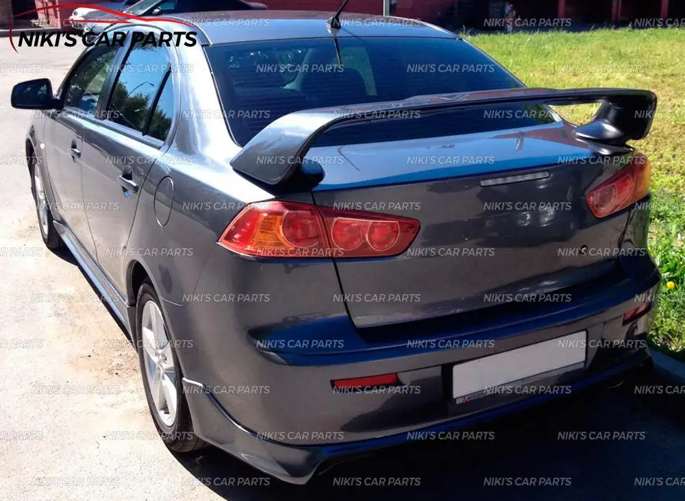 Спойлер для Mitsubishi Lancer X 2007- ABS пластик Высокая специальная Аэро крыло динамическое литье украшение автомобиля Стайлинг тюнинг