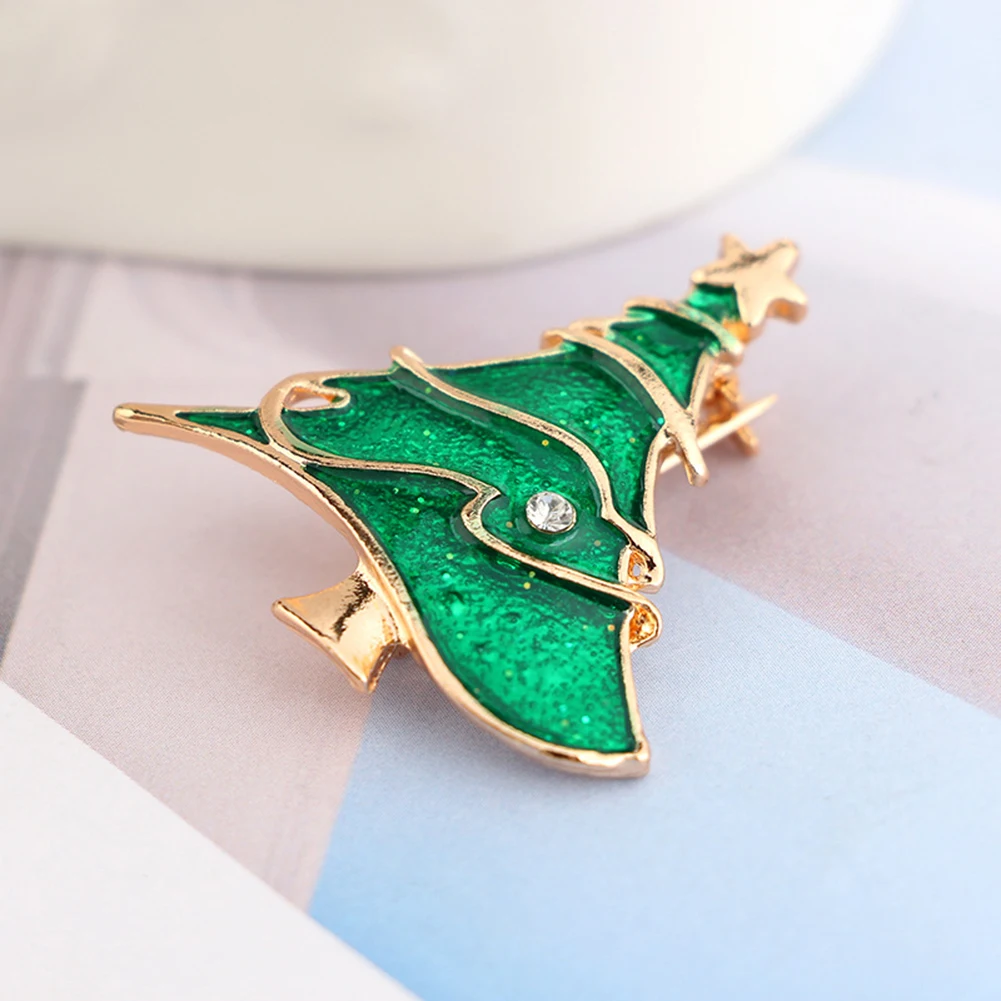 3 шт. Новогодние товары эмаль чулок олени дерево брошь Шпильки Семья партии