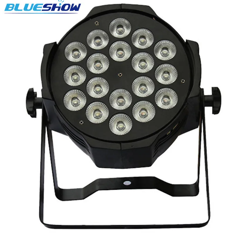 Без налога 8x светодиодный Par 18x18 Вт RGBWA УФ 6IN1 18X12W RGBW 4in1 PAR управлением DMX сценический