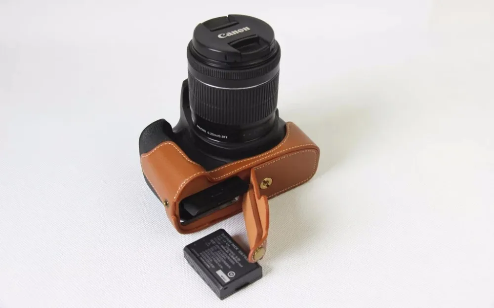 Новый чехол из искусственной кожи для цифровой зеркальной камеры canon eos 1300D