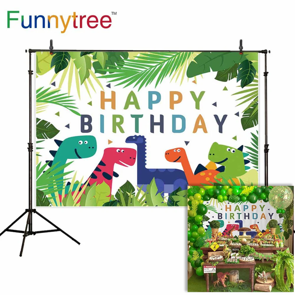 Фотофон Funnytree для студийной фотосъемки сафари день рождения динозавр вечеринка