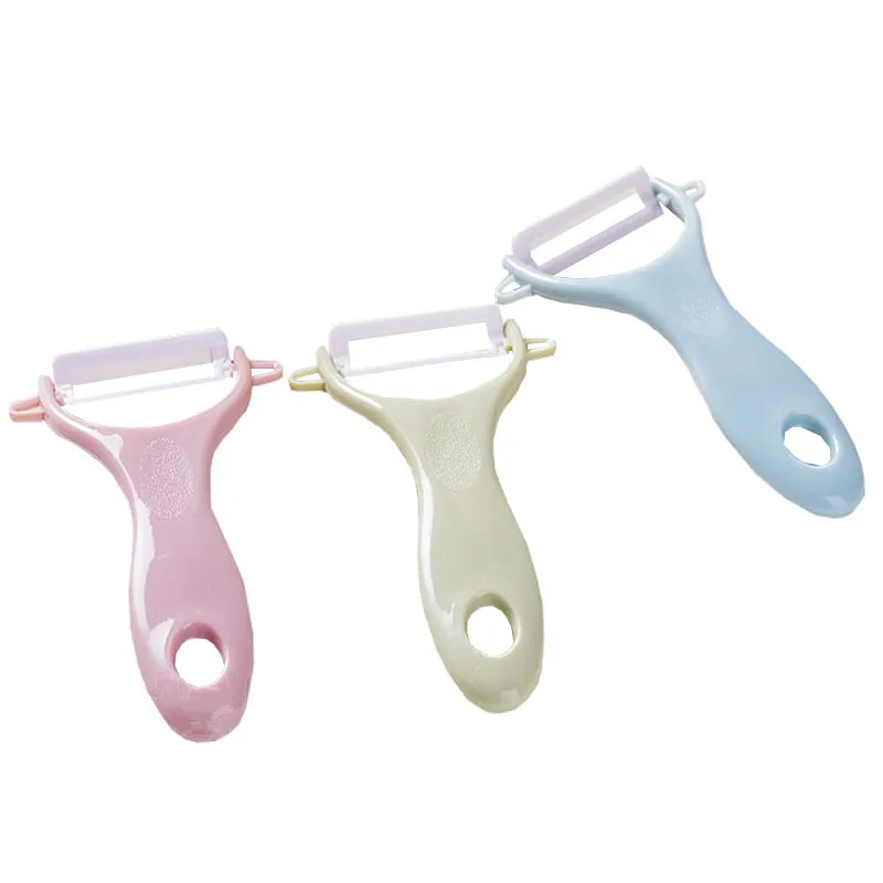 YIBO Multi-color ceramic fruit and vegetable peeler Apple cucumber various fruits vegetables easily peeled small helper | Дом и сад