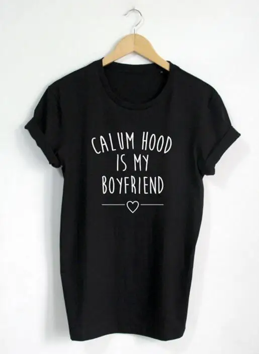 Calum Hood is my boyfriend футболка с цитатой Женская забавная модная одежда tumblr Графические