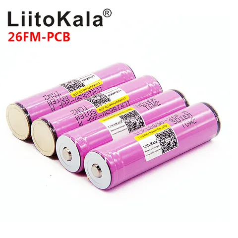LiitoKala 18650 2600 мАч аккумулятор для фонарика