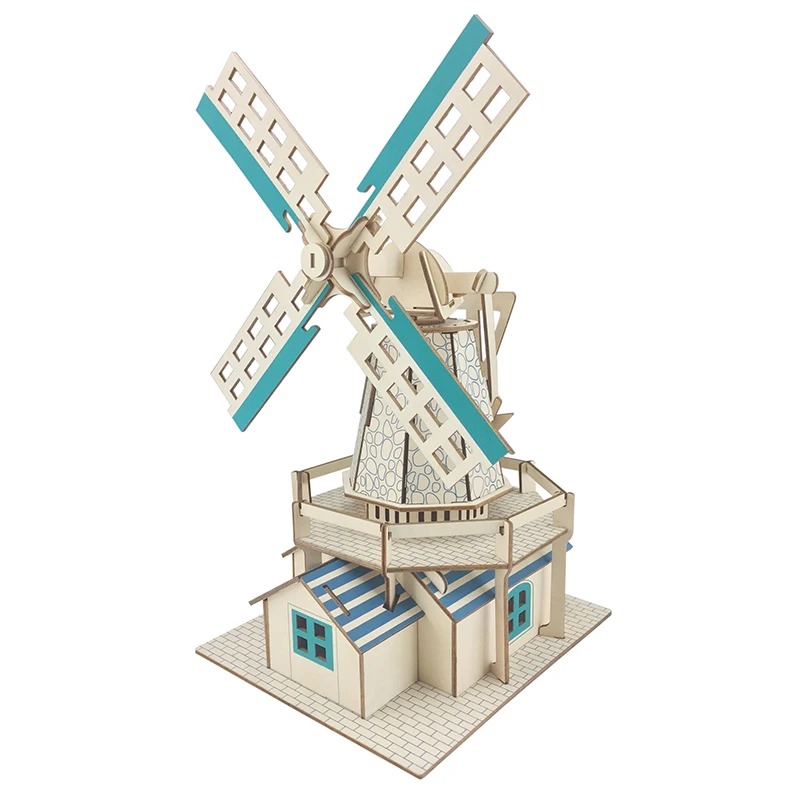 

Dutch windmill scale model kit building model 3D diy toy for children adult maquetas para armar adultos hobby modellismo