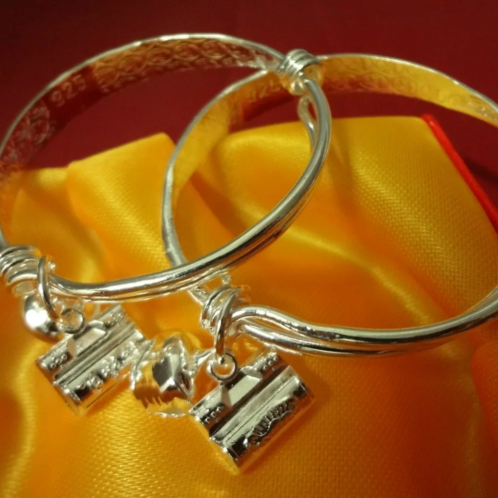 1 шт. детский браслет серебристого цвета с замком|lock bracelet|silver bracelet babybaby silver |