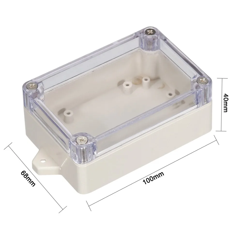 Uxcell водонепроницаемый корпус электронный из АБС пластика с прозрачной крышкой