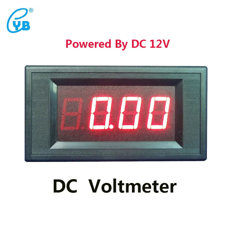 YB5135A Вольтметр постоянного тока DC12V три с половиной вольтметр светодиодный